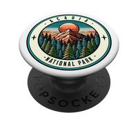 Escursione per famiglie al Parco Nazionale di Acadia Maine Mountains PopSockets PopGrip Adesivo