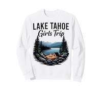 Escursione per Ragazze a Lake Tahoe Campfire Lake Weekend Felpa