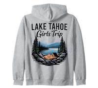 Escursione per Ragazze a Lake Tahoe Campfire Lake Weekend Felpa con Cappuccio