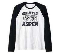 Escursione Ragazze Aspen Sci Weekend Fuga in Montagna Maglia con Maniche Raglan