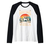 Escursioni con My Vizsla - Mountain Adventure Dog Maglia con Maniche Raglan