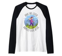 Escursioni divertenti e visse felici e contenti Maglia con Maniche Raglan