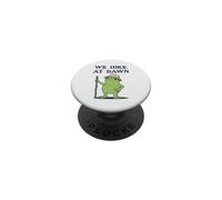 Escursioniamo All'alba Escursionista Rana Mattina presto Trek PopSockets PopGrip Adesivo