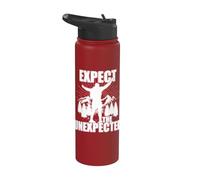 Escursionismo arrampicata saggezza strada duro montagne frase Stainless Steel Insulated Water Bottle