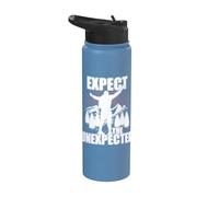 Escursionismo arrampicata saggezza strada duro montagne frase Stainless Steel Insulated Water Bottle