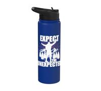 Escursionismo arrampicata saggezza strada duro montagne frase Stainless Steel Insulated Water Bottle