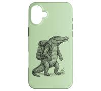 Escursionismo Caimano Backpacking Rettile Wilderness Animale Natura Custodia per iPhone 16 Plus