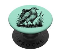Escursionismo Colomba Backpacking Avventura Natura Animali Piccioni PopSockets PopGrip Adesivo