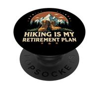 Escursionismo è il mio piano pensionistico, divertente escursionismo detto PopSockets PopGrip Adesivo
