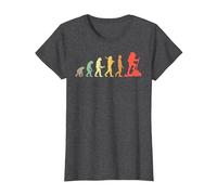 Escursionismo Evoluzione retrò Regalo per Escursionisti Maglietta, Donna, Grigio Scuro, L