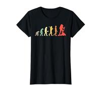 Escursionismo Evoluzione retrò Regalo per Escursionisti Maglietta, Donna, Nero, L