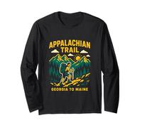 Escursionismo femminile vintage da Georgia a Maine Appalachian Trail Maglia a Manica