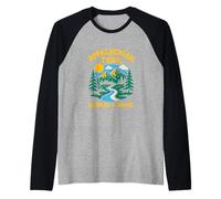 Escursionismo femminile vintage da Georgia a Maine Appalachian Trail Maglia con Maniche Raglan