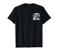 Escursionismo Gatto su Un Sentiero escursionisti Maglietta con Stampa Grafica Economica, Uomo, Nero, XL