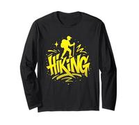 Escursionismo Graffiti Street Art Design Maglia a Manica