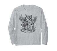 Escursionismo Gufo Backpacking Animali Divertente Cottagecore Trek Maglia a Manica