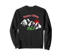 Escursionismo Italia Mountain Compass Outdoor Grafica Felpa