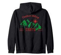 Escursionismo Kenya Mountain Compass Grafica Felpa con Cappuccio