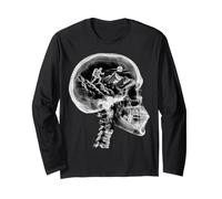 Escursionismo su My Mind Skull Art per alpinisti Maglia a Manica