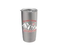 Escursionismo Svizzera Mountain Compass grafica Bicchiere termico in acciaio inox doppia parete