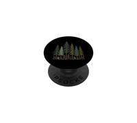 Escursionismo vintage pineta sentieri natura campeggio escursionista PopSockets PopGrip Adesivo