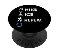Escursionista del ghiacciaio Avventura Esploratore di ghiaccio a caccia di montagna PopSockets PopGrip Adesivo