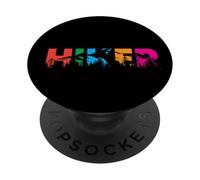 Escursionista Esplora il sentiero di montagna Sentiero PopSockets PopGrip Adesivo