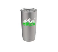 Escursionisti Sentieri Explorer Natura Montagne Bicchiere termico in acciaio inox doppia parete