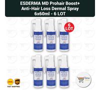 Esderma MD Prohair Boost + spray dermico anti perdita di capelli (6 x 60 ml) ...