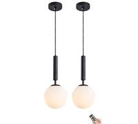 ESDFGYU Lampadario a Sospensione a Batteria con Lampadina Ricaricabile dimmerabile e programmabile, lampadario a soffitto sospeso Alimentato a Batteria Non cablato, per Tavolo da Pranzo is