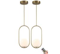 ESDFGYU Lampadario a Sospensione a Batteria con Lampadina Ricaricabile dimmerabile e programmabile, lampadario a soffitto sospeso Alimentato a Batteria Non cablato, per Tavolo da Pranzo is