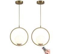 ESDFGYU Lampadario a Sospensione a Batteria con Lampadina Ricaricabile dimmerabile e programmabile, lampadario a soffitto sospeso Alimentato a Batteria Non cablato, per Tavolo da Pranzo is