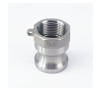 ESDUAIOP Raccordo Camlock tipo A in acciaio inossidabile 304 con filettatura femmina da 3/4" e giunto a camma e scanalatura