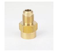 ESDUAIOP Raccordo for tubo SAE filettato 1/2"-20 UNF con diametro esterno 5/16" x 1/4" NPT femmina in ottone SAE a 45 gradi