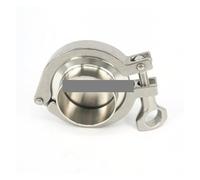 ESDUAIOP Un set di ghiera di saldatura Tri Clamp da 32 mm + Tri Clamp + guarnizione in silicone + tappo terminale in acciaio inossidabile 304