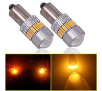 Eseastar BAY9S H21W lampadine LED ambrate 12V-24V 21 LED SMD4014 Canbus senza errori con proiettore per luci laterali auto, luce interna di retromarcia
