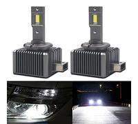 Eseastar D1S D1R LED Lampadine 100% Canbus 12000LM 35W 6000K Bianco per Fari LED Kit di Sostituzione Aggiornamento OEM Xenon HID (Confezione da 2)
