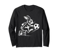 Esecuzione Coniglio calci Un Pallone da Calcio Taglio Attraverso Aria Maglia a Manica