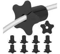 Esecuzione Del Cavo | 10 Pezzi Di Set Di Implementazione Della Parete In Silicone | Soluzione Di Gestione Dei Cavi A Forma Di Stella Per Media Center Di Office Apartment | Centro Di Intrattenimento De