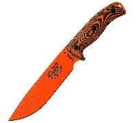 ESEE-6 lama arancione, manico arancione/nero G-10 3D, fodero nero 6POR-006
