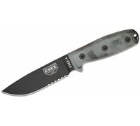 ESEE ESEE-4, Lama Seghettata, Fodero Nero ESEE-4S-MB-B