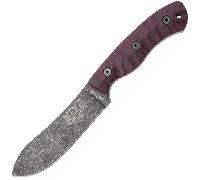 ESEE Knives ESEE JAMES GIBSON 5 NESSMUK, Manici in Micarta di Lino Scolpito Borgogna