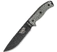 ESEE Knives Modello 6 lama nera, manico in micarta grigia, fodero modellato