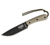 ESEE Modello 6 Lama Nera, Manico in Micarta Modificato, Fodero in Kydex ESEE-6HM-K