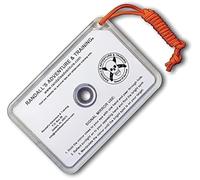 ESEE Specchio da parete con segnale di ratto, specchio di sopravvivenza per esterni, 7,6 cm di lunghezza x 5,3 cm di larghezza