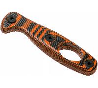ESEE, Xancudo manico arancione/nero G-10 3D con foro XAN1-HANDLE