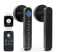 Eseesmart Serratura per porta con impronta digitale con leva, serratura per porta con chiave APP per impronte digitali, serratura digitale biometrica per AirBnB Home Office