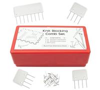 EsEico Pettini bloccanti per maglieria, kit di ferri da maglia, 100 pezzi, pettini bloccanti per lavorare a maglia, ferri a T per progetti all'uncinetto, strumenti per lavori a maglia, strumenti per