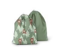 Esembly Ditty Bag Duo, borse impermeabili per pannolini di stoffa, accessori per bambini, costumi da bagno, abbigliamento da palestra, articoli da toeletta e snack, motivo: peek-a-bear e aloe