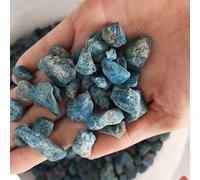Esemplare di apatite blu naturale pietra grezza cristallo ghiaia e pietra gemma di pietra grezza esemplarePietra (Size : 100g)